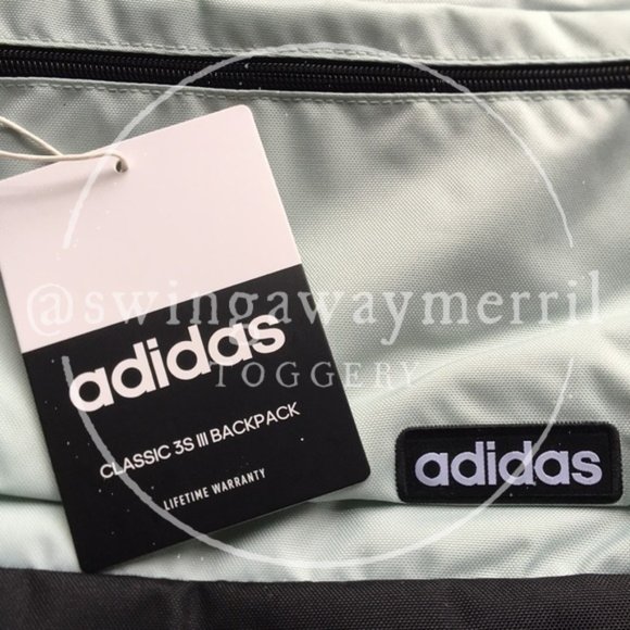 NWT adidas Classic 3-Stripe 3 Backpack!!!!! - Picture 5 of 7